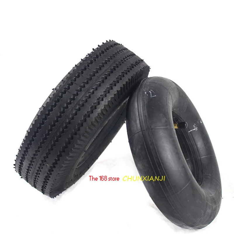 10 Inch Tyre 4.10/3.50-4 Tyres 4.10-4 3.50-4 Tires and Inner Tube Fit Electric Tricycle, Trolley,Electric Scooter,warehouse Car