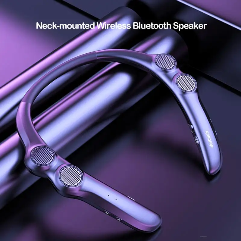 Новинка 2021 подвесной беспроводной Bluetooth-динамик на шею портативный