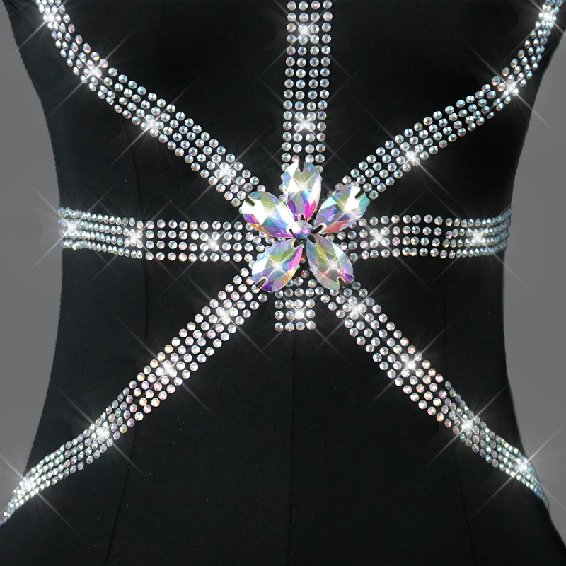 Новинка Платье для латиноамериканских танцев юбка конкурсов костюмы