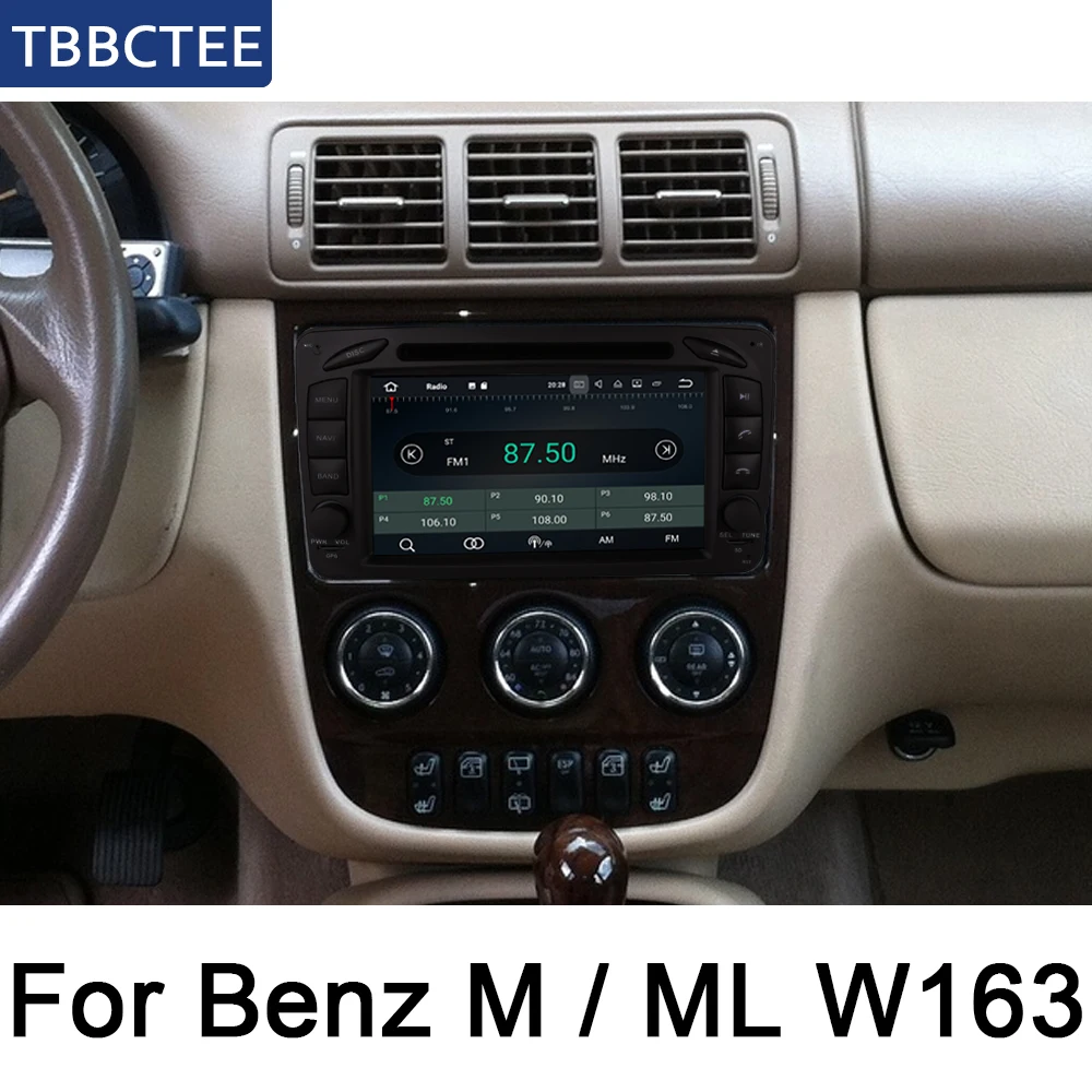 Для Mercedes Benz M/ML W163 1998~ 2002 NTG автомобильный проигрыватель Android gps навигационный экран системы радио стерео интегрированный мультимедиа