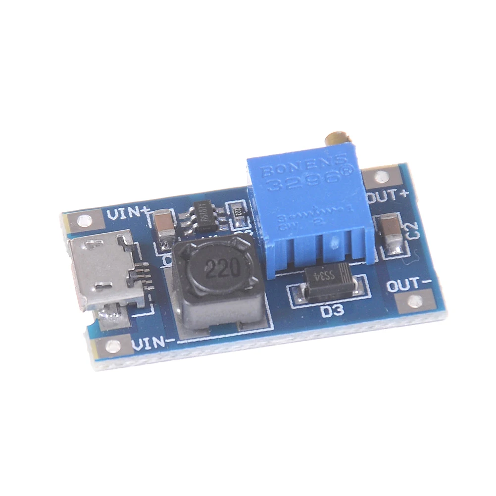 Высокое качество DC-DC USB 2 ~ 24V до 5 28V 2A повышающий Регулируемый регулятор мощности |