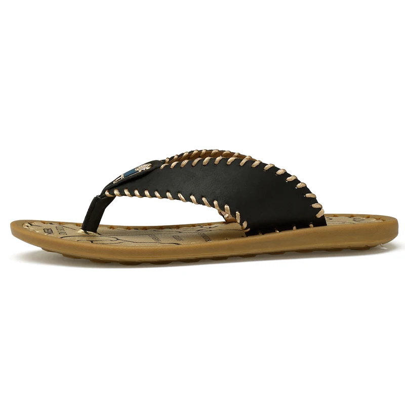 Тапочки для подростков Вьетнамки мужчин Мягкая дизайнерский шлепанцы Сезон лето