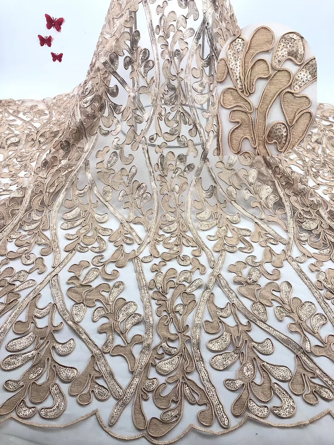 

Желтая нигерийская африканская кружевная ткань высокого качества для хлопчатобумажной кружевной ткани с камнями швейцарская вуаль кружев...