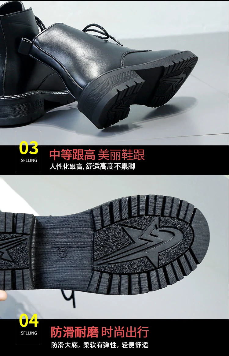 Bootee/ г.; женские ботинки до середины икры с круглым носком; женская обувь; ботинки на низком каблуке со шнуровкой; роскошные дизайнерские зимние сапоги на резиновой подошве