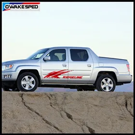 Спортивные Полосы Виниловые наклейки для Honda Ridgeline внедорожные 4X4 графика двери автомобиля боковая юбка наклейки пикап наклейка на багажник