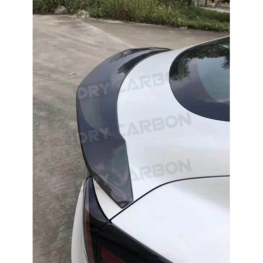 Задний спойлер из углеродного волокна для Tesla модель 3 2017-2020 в стильная накладка
