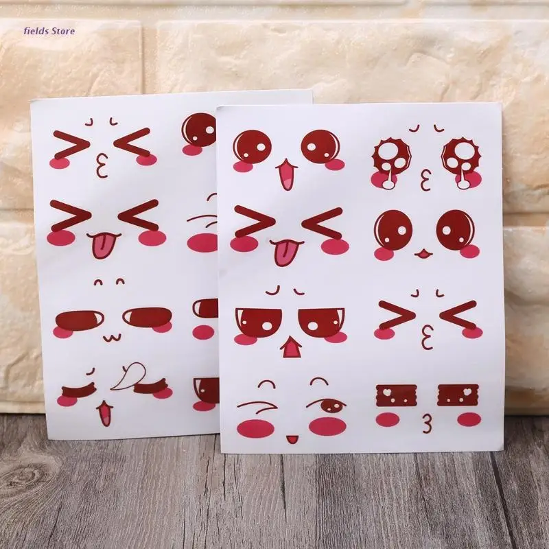 

XX9E 2 Sheets Lovely Cartoon Eyes Stickers Labels DIY Diary Album Scrapbooking Stationery Decoration Handmade Crafts