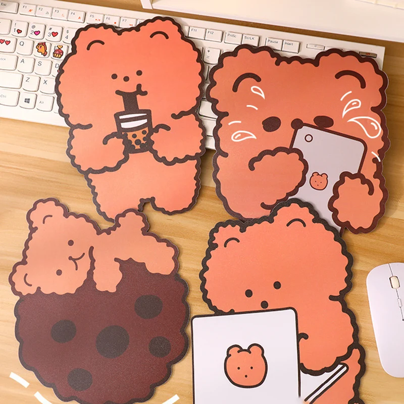 

1 Pc Lovely Animal Mouse Pad Kawaii Bear Desk Mat Pads Waterproof Office Decoration Cup Mat Antislip Girls Boys Cute Stationary