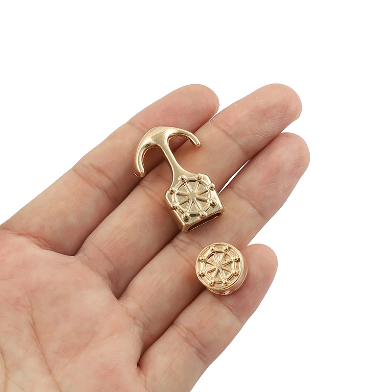 

4Sets Anchor Shape Hooks 10x5mm Hole Half Cuff Viking Bracelet Clasp For DIY Bracelet Jewelry Making Findings