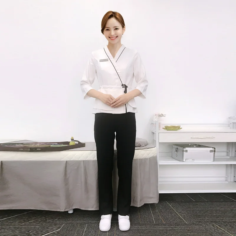 Рабочая одежда в Корейском стиле для оздоровительного клуба женская официантки