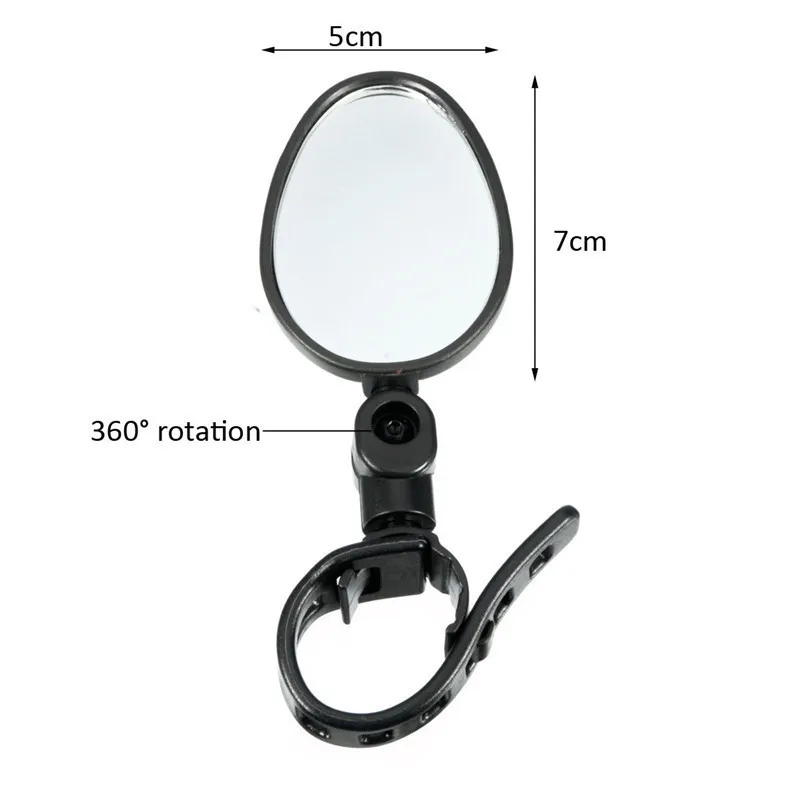 

1PCS Bike Mirror Handlebar Rear view Mirror Wide Angle 360 degree Rotate Bicycle Mirror MTB Road Bike Bicycle Accessories
