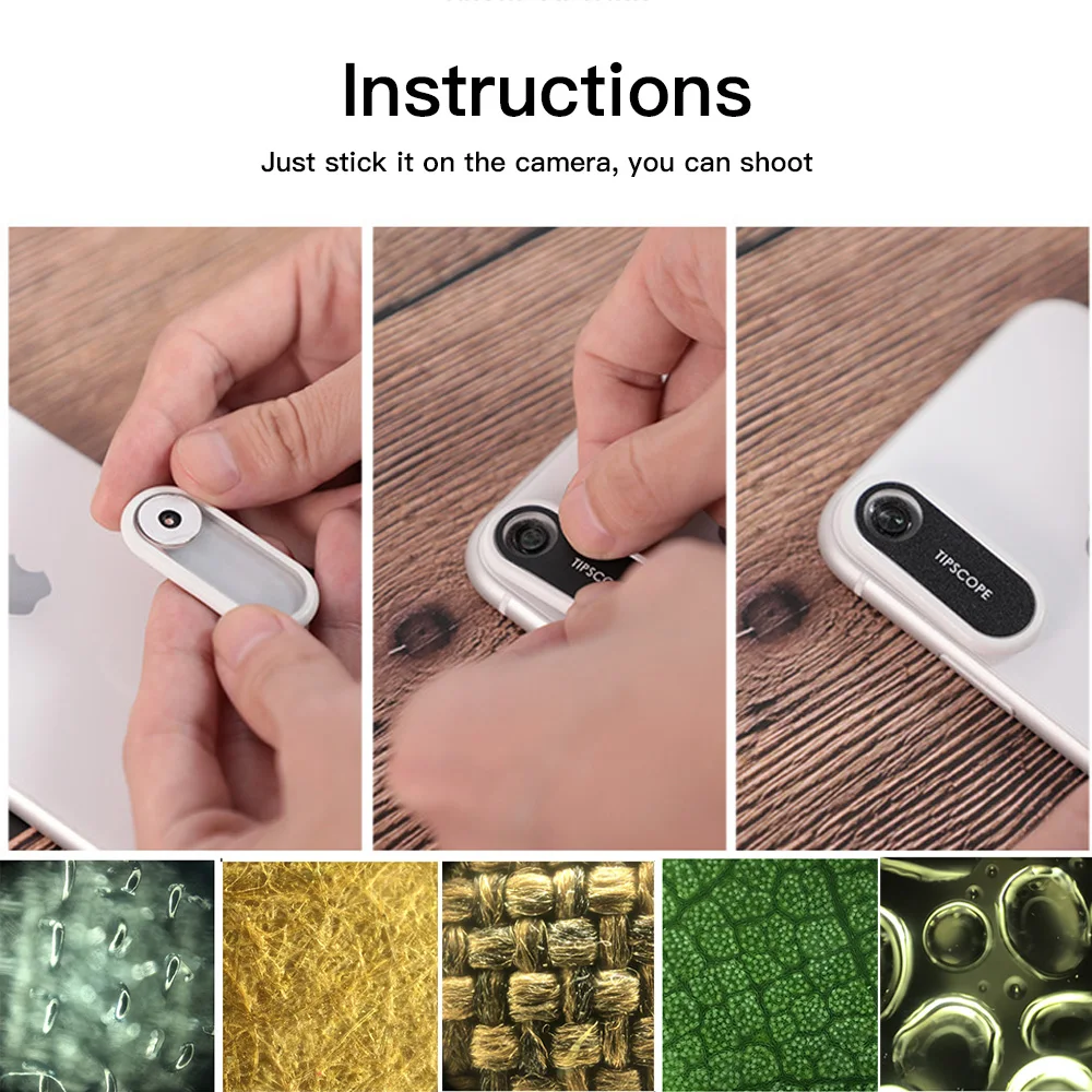 

Portable Universal Phone Microscope Zoom Micro Camera Clip Lens Microscope Magnifying Glass LED Tools For Android For IOS