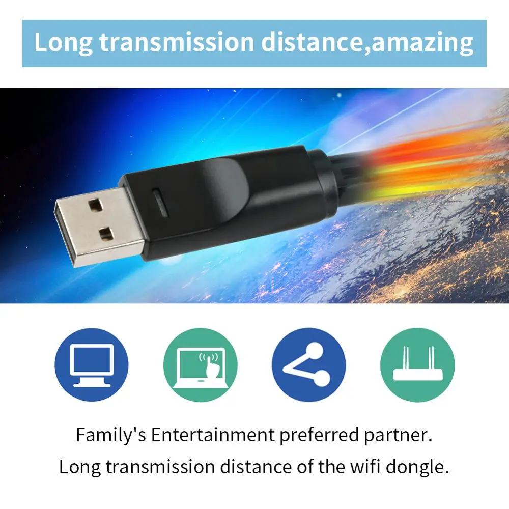 20 шт./лот Смарт ТВ приставка антенна RT5370 USB WIFI для Freesat v7 Golden V8 MAG250 спутниковый