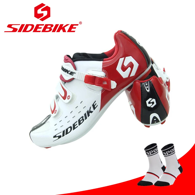 package 2 for W SIDEBIKE, обувь для шоссейного велосипеда, мужские велосипедные педали, бутсы, дышащие, самозакрывающиеся, дышащие, для езды на велосипеде, спортивные кроссовки - Цвет: package 2 for W