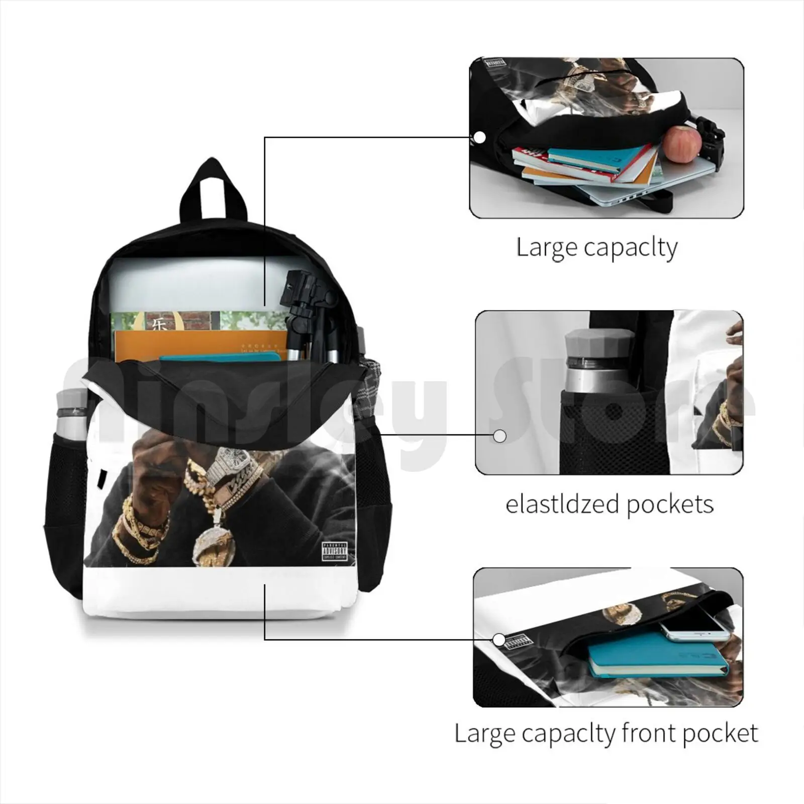 Поп дым Meet The Woo наружный походный рюкзак для верховой езды альпинизма спортивная