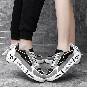 Women Fashion Shoes Couple Casual Shoes Women Breathable Canvas Shoes Trend Vulcanize Shoes Women 2020 New Popular Board Shoes