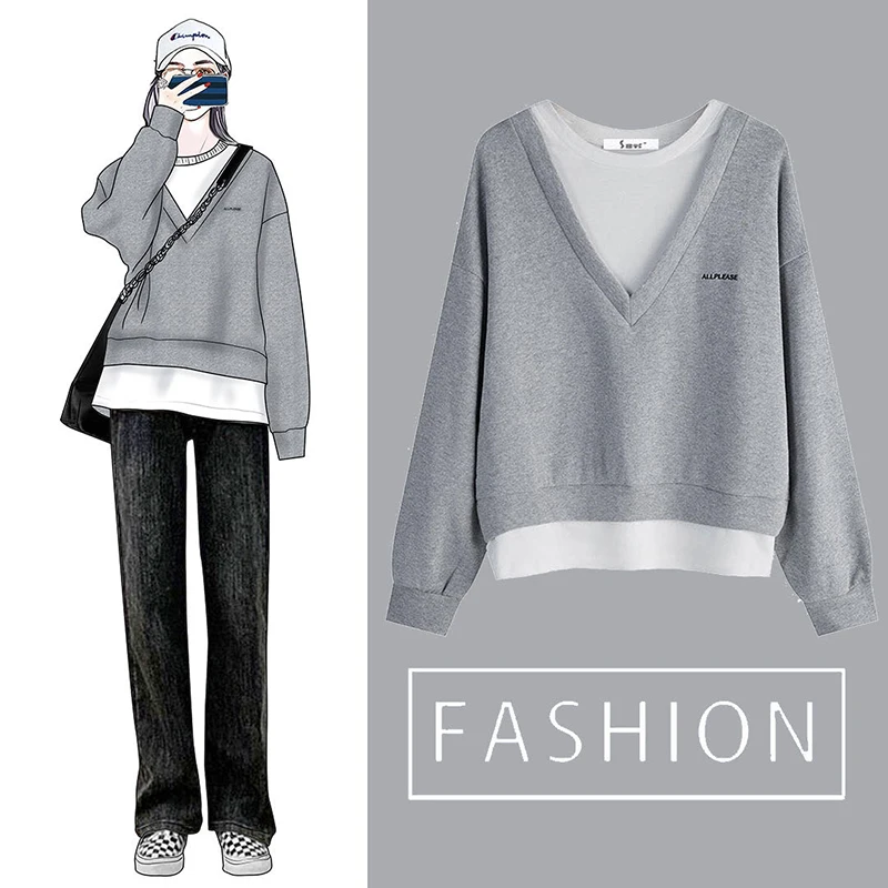 Новинка 2021 корейские худи с графическим рисунком женские зимние топы