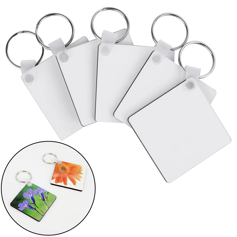 Дерево живопись кольцо для ключей ремесло DIY Аксессуары Подарок Пустой МДФ доска