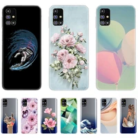 silicon case for samsung galaxy m31s fashion luxurycover on galaxy m31s shell cover ultra thin anti knock shockproof personality