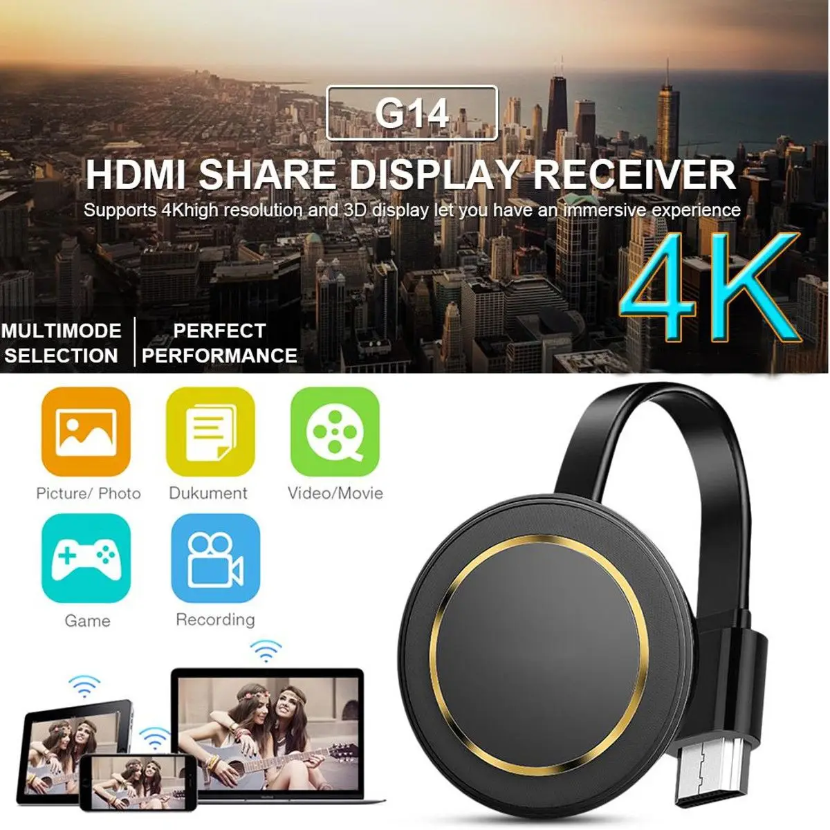 

Адаптер зеркального отображения для Miracast DLNA Airplay