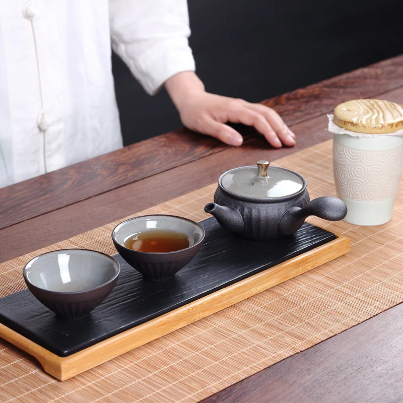 The Japanese Side Pots Set Ceramic Kung Fu Tea A Pot of Two Cups Gift Box with Cup Sets Chinese | Дом и сад