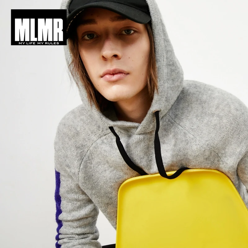 Мужской шерстяной свитер с капюшоном JackJones пуловер 218425524 | Мужская одежда