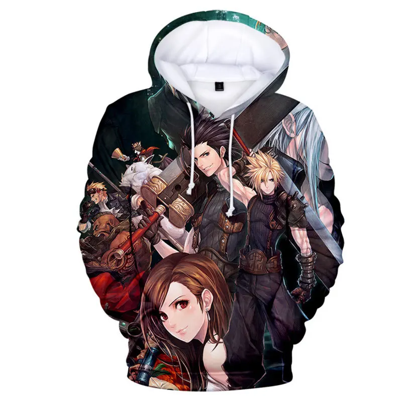 

FINAL FANTASY VII 3D Printed Hoodies Spring Fashion Men/Women Hooded Sweatshirt Pullover Sport Casual Hip Hop Hoodie Unisex Tops