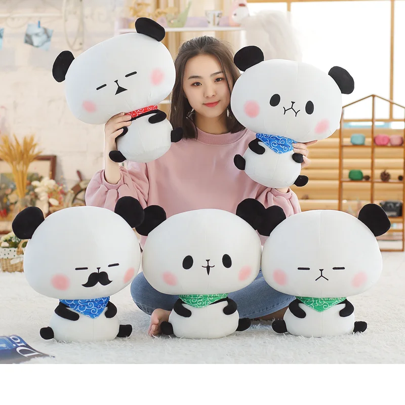 40 см супер милая панда с милым лицом Подушка Kawaii Кукла Детская игрушка|Мягкие