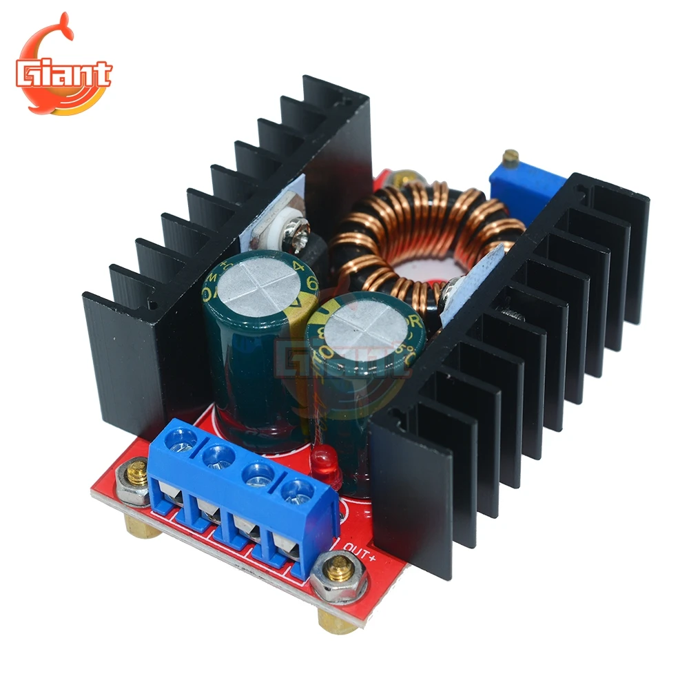 DC модуль преобразователя Boost 100 Вт/120 Вт/150 Вт Регулируемый блок статического