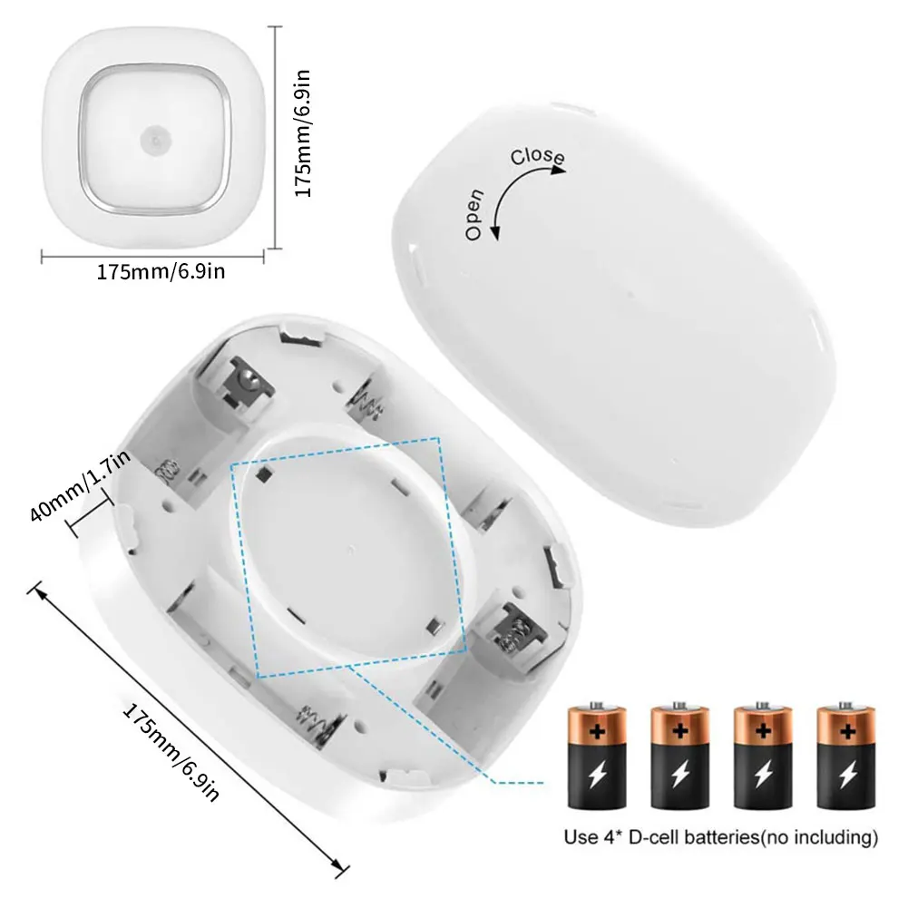 

Ceiling Light with Motion Sensor Wireless Smart LED Ceiling Lamp Battery Operated Motion Activated Night Light for Stairway