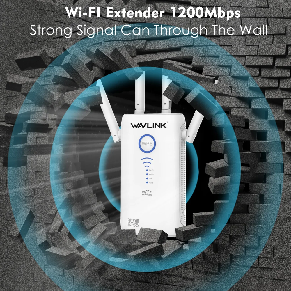 AC1200 гигабитный Wi Fi роутер расширитель диапазона/точка доступа 1200 Мбит/с