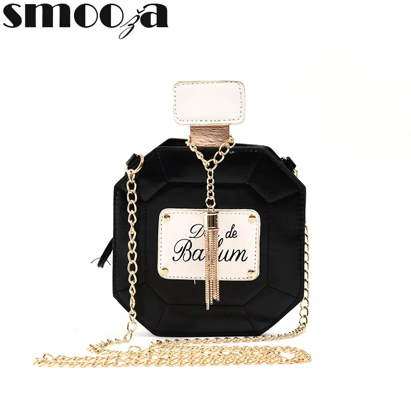 SMOOZA кожаная сумка через плечо с флаконом духов мини клатч цепочкой 2020 Женская