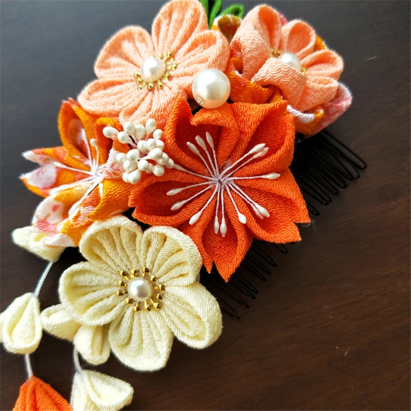 1 шт. заколка для волос в цветочек ручная работа кимоно головной убор Сакура