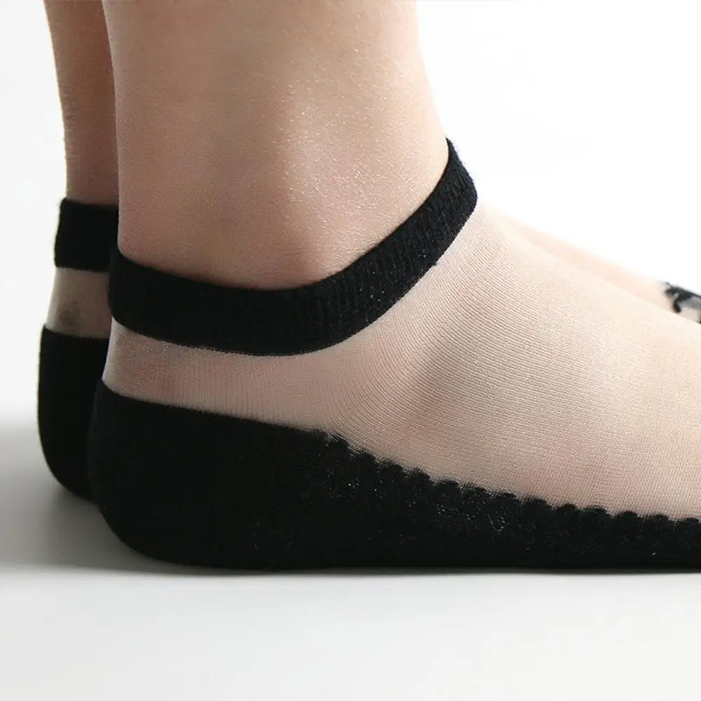Kuuulee женские летние прозрачные носки ультратонкие короткие невидимые низкие