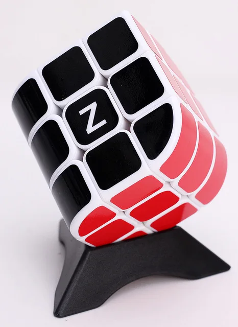 Белый Zcube Curve 3x3x3 Stickerless speed Cube Penrose Cubo Puzzle 56 мм волшебный куб безопасный ABS Развивающие игрушки для детей - Цвет: Белый