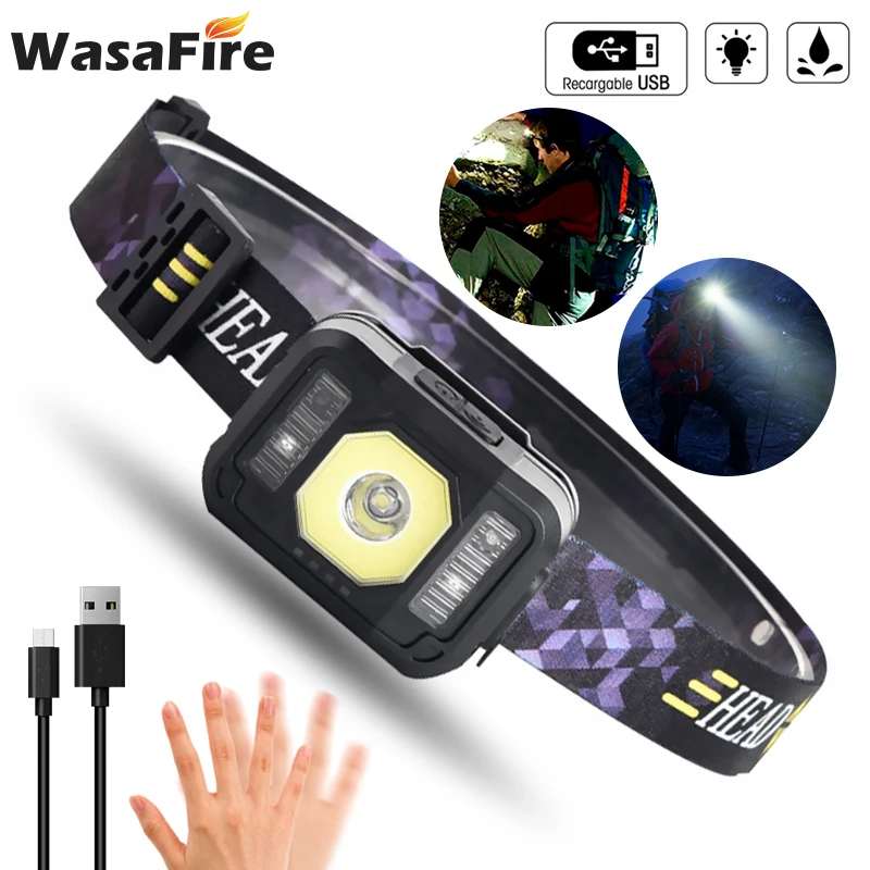 

Налобный мини-фонарь XPG + COB с зарядкой от USB