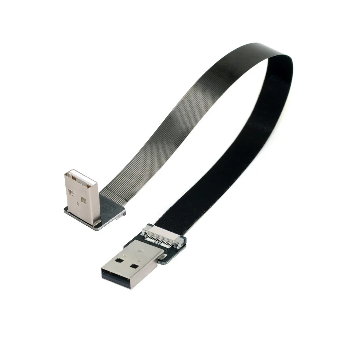 

Плоский тонкий кабель CYSM типа A USB 2,0 папа-папа тип А для передачи данных FPC под углом 90 градусов для FPV, диска, сканера и принтера