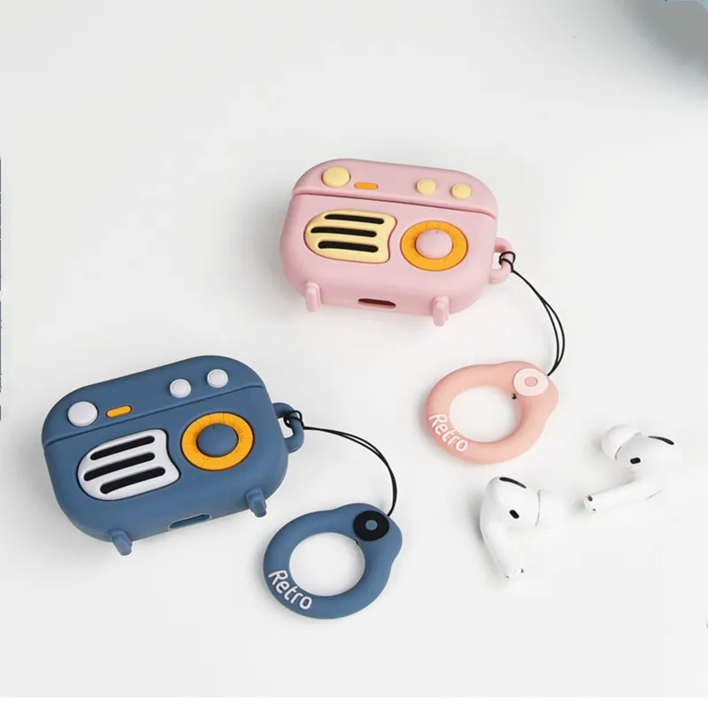 Чехол s для Apple AirPods Pro защитный чехол беспроводных Bluetooth наушников милый ретро |