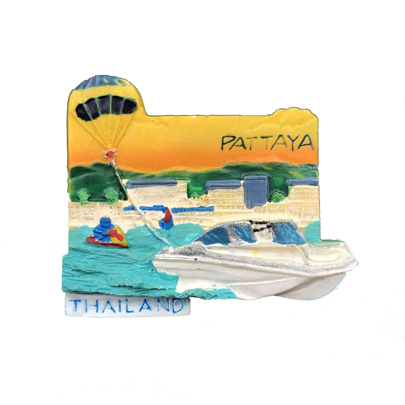 Pattaya Марокко Австрия Малайзия Новая Зеландия магнит на холодильник 3d магнит-наклейка на холодильник путешествия сувенир украшение на холодильник стикер - Цвет: Pattaya