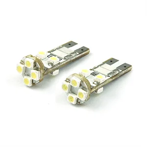2PCS Xenon White 360-degree shine Error Free 8-SMD/9-SMD T10 LED Bulbs