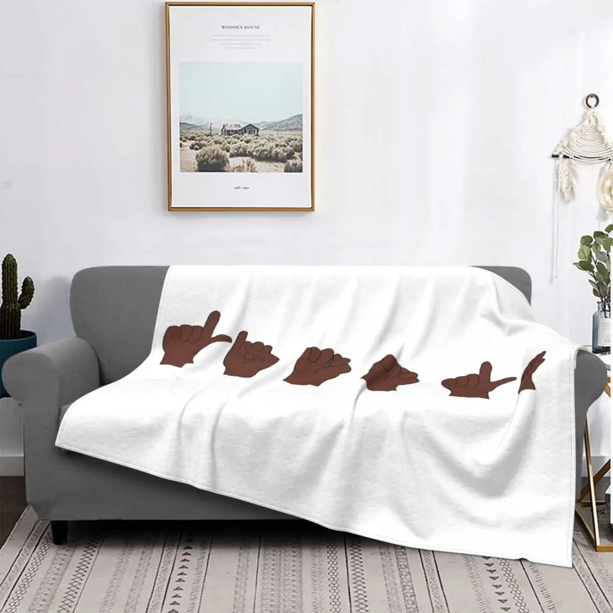 

Asl-Manta Small a cuadros para cama, cubierta de cama, manta a cuadros de Anime, Sudadera con capu, ropa de cama de algodón