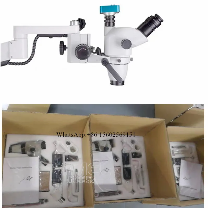 Полный набор Стоматологическая лаборатория Монокуляр Цифровой USB хирургический микроскоп с камерой+ тележка