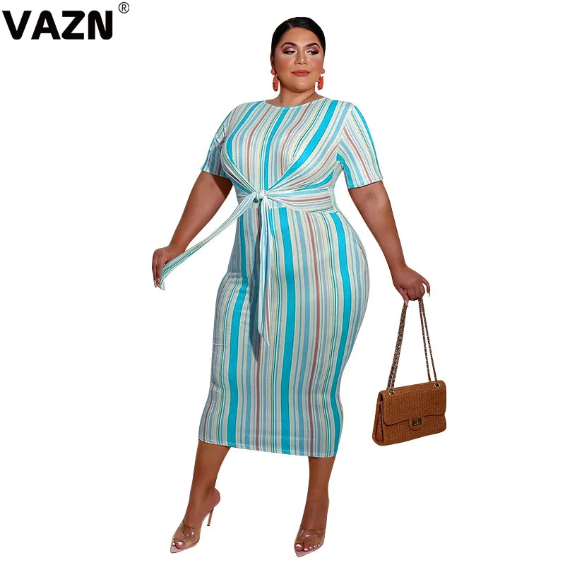 VAZN специальное платье-футляр 2020 летнее Сексуальное Женское Платье в синюю и
