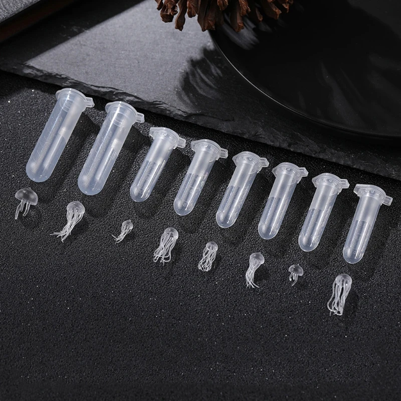 

8 Styles Clear Mini Jellyfish Modeling Kit Resin Mold Ocean Theme Jellyfish Fillers Materials Resin Art Jewelry Making