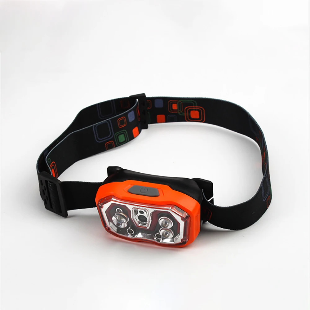 

Фонарь налобный Аккумуляторный с зарядкой от Usb, водонепроницаемый портативный миниатюрный головсветильник фонарь для кемпинга и рыбалки