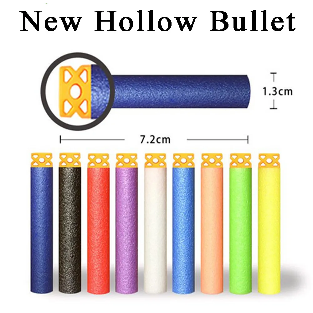 New Red Hollow Hole Head Bullets for Nerf 7.2cm Refill Darts Toy Gun Series Blasters Xmas Kid Children Gift | Игрушки и хобби