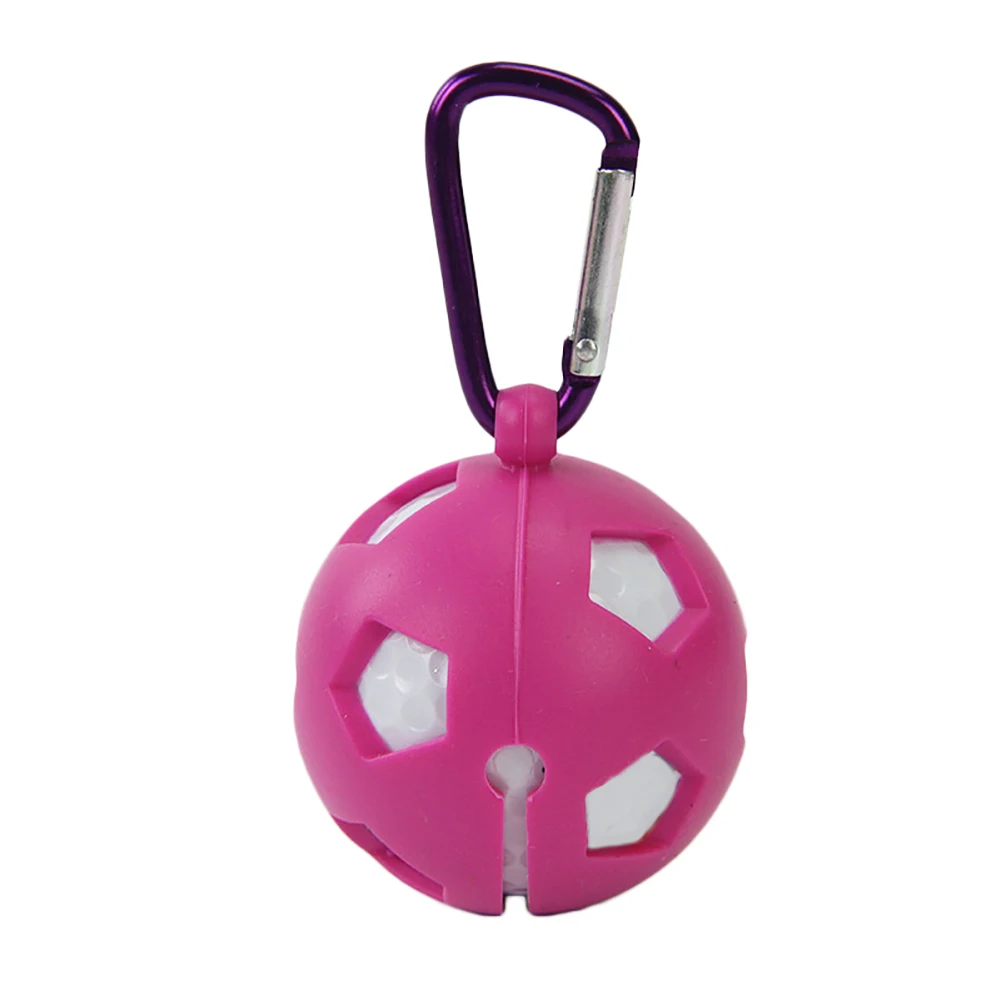 

Silicone Golf Ball Cover Hollow Sleeve Protective Carabiner Keychain for 1 Ball