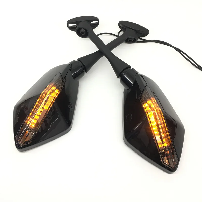 

Universal Motorcycle Rear View Side Wing Mirrors w/ LED Turn Signal Light For Yamaha YZF R1 YZF 600 YZF R6 R6s FZ1 FAZER