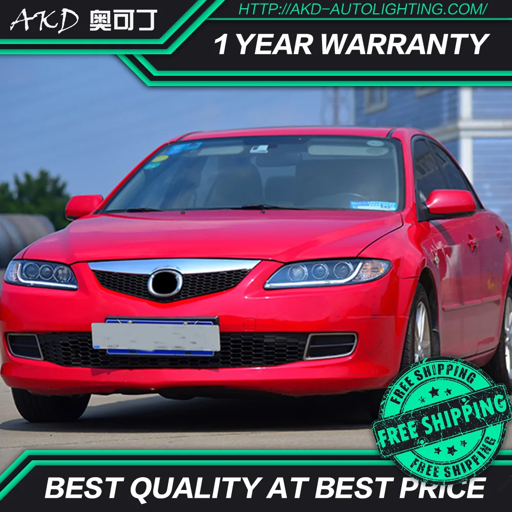 АКД автомобильного тюнинга фара для Mazda 6 2004-2015 светодиодные фары DRL