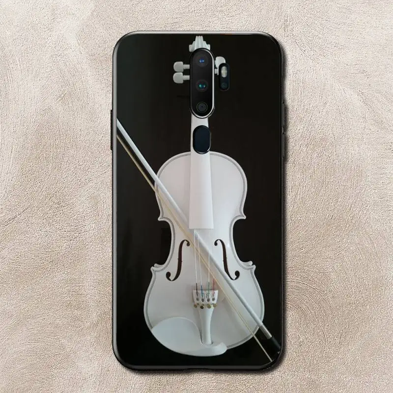FHNBLJ для нот музыкальная скрипка Гитары чехол телефона Vivo Y91C Y11 17 19 67 81 Oppo A9 2020 Realme c3